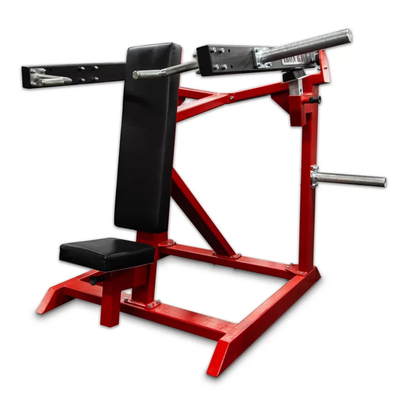 Die "Shoulder Press" (Schulterdrücken) ist eine Kraftübung, die hauptsächlich die Schultermuskulatur anspricht, insbesondere den vorderen Teil des Deltamuskels. Diese Übung kann mit verschiedenen Geräten durchgeführt werden, darunter eine Langhantel, Kurzhanteln oder eine Schulterdrückmaschine.