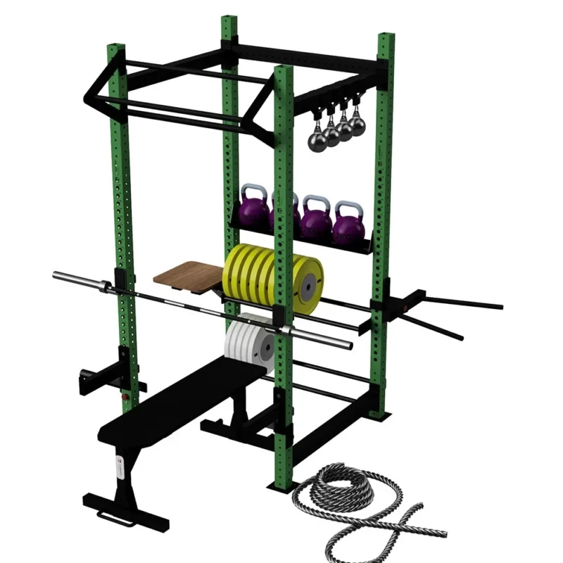 Das Power Rack Fitness Station ist das ultimative Werkzeug für ernsthafte Fitness-Enthusiasten, die nach höchster Leistung und Vielseitigkeit in ihrem Training suchen. Diese robuste Konstruktion aus Stahl bietet eine sichere und stabile Umgebung für das Training mit freien Gewichten und ermöglicht eine breite Palette von Übungen, die Ihre Kraft, Ausdauer und Muskelaufbauziele unterstützen.Das Power Rack Fitness Station ist das ultimative Werkzeug für ernsthafte Fitness-Enthusiasten, die nach höchster Leistung und Vielseitigkeit in ihrem Training suchen. Diese robuste Konstruktion aus Stahl bietet eine sichere und stabile Umgebung für das Training mit freien Gewichten und ermöglicht eine breite Palette von Übungen, die Ihre Kraft, Ausdauer und Muskelaufbauziele unterstützen.