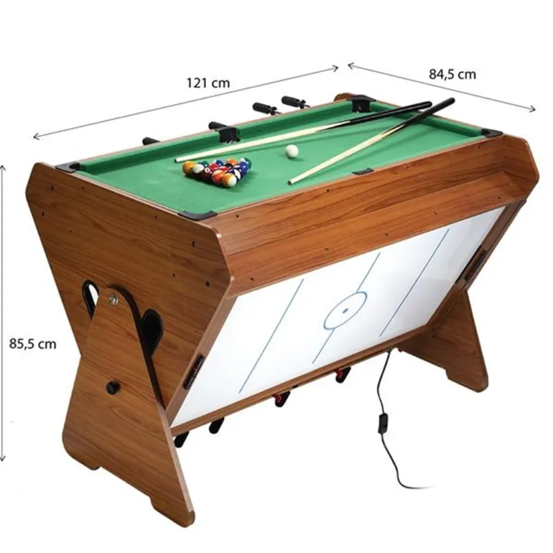 Multifunktion Spieltisch Billard Air-Hockey, Tischfußball