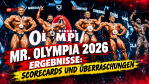 Mr. Olympia 2026 Ergebnisse: Scorecard des Open Bodybuilding mit Nick Walker und Samson Dauda